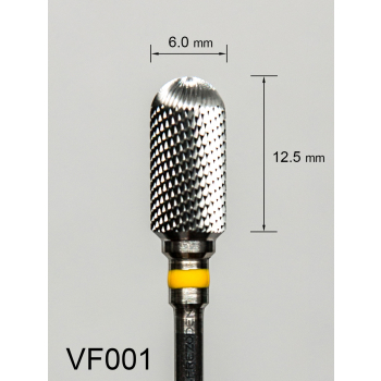 Frez węglikowy VF001 z bardzo drobnym krzyżowym nacięciem (żółty pasek)