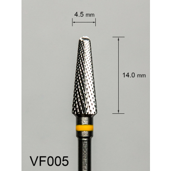 Frez węglikowy VF005 z bardzo drobnym krzyżowym nacięciem (żółty pasek)