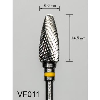 Frez węglikowy VF011 z bardzo drobnym krzyżowym nacięciem (żółty pasek)
