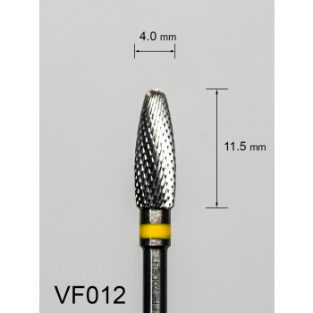 Frez węglikowy VF012 z bardzo drobnym krzyżowym nacięciem (żółty pasek)