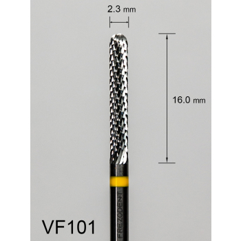Frez węglikowy VF101 z bardzo drobnym krzyżowym nacięciem (żółty pasek)