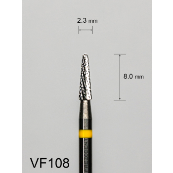 Frez węglikowy VF108 z bardzo drobnym krzyżowym nacięciem (żółty pasek)