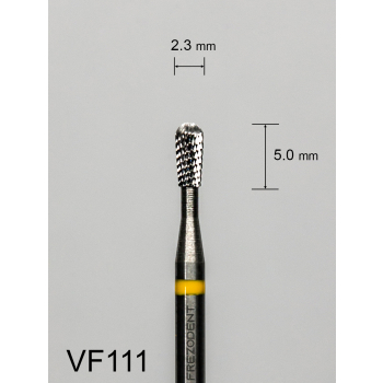 Frez węglikowy VF111 z bardzo drobnym krzyżowym nacięciem (żółty pasek)