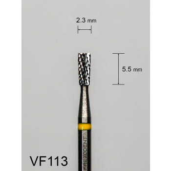 Frez węglikowy VF113 z bardzo drobnym krzyżowym nacięciem (żółty pasek)