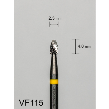 Frez węglikowy VF115 z bardzo drobnym krzyżowym nacięciem (żółty pasek)