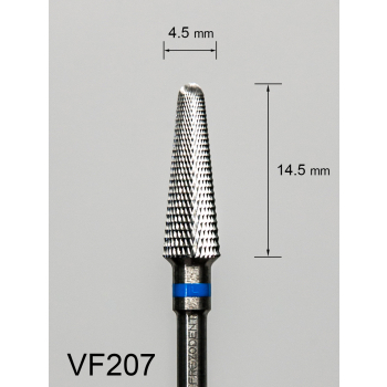 Frez węglikowy VF207 z „diamentowym” równoległym nacięciem (niebieski pasek)