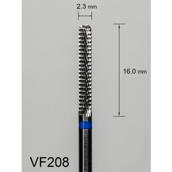 Frez węglikowy VF208 z „diamentowym” równoległym nacięciem (niebieski pasek)