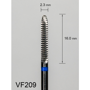 Frez węglikowy VF209 z „diamentowym” równoległym nacięciem (niebieski pasek)