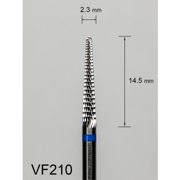 Frez węglikowy VF210 z „diamentowym” równoległym nacięciem (niebieski pasek)